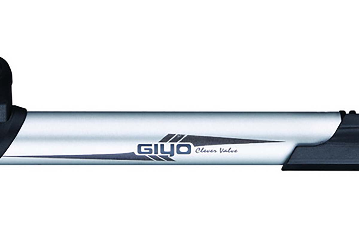 Насос GP-43CA алюминиевый. с манометром 1,5', универс. Clever Valve гол-ка Т-образ. ручка, до 120PSI, серебр. GIYO NEW, 6-190043